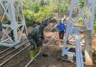 “Kolaborasi TNI dan Masyarakat Dorong Pembangunan Jembatan Garuda di Desa Pati’di, Lebih Cepat”